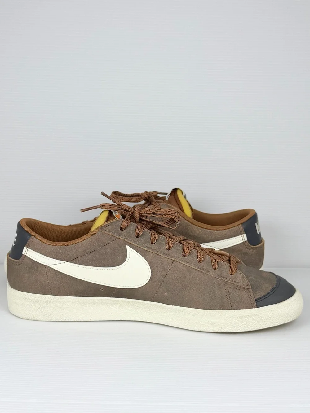 Nike Blazer Low ‘77 Premium Certified Fresh Pecan Brown Suede Sneakers Men’s 14
